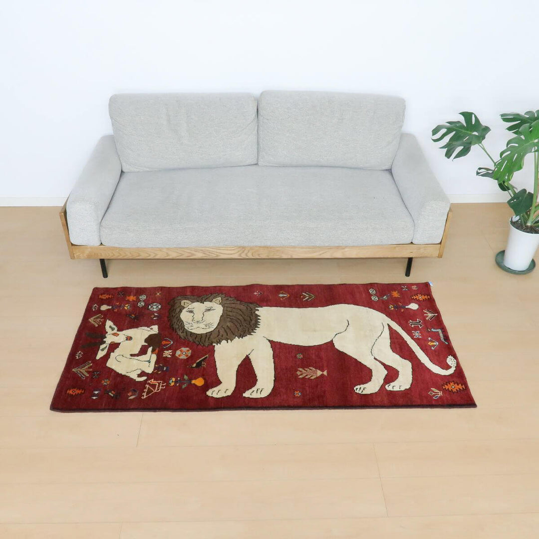 ギャッベ/オールド カシュガイ 175×83cm(ALB-4217)