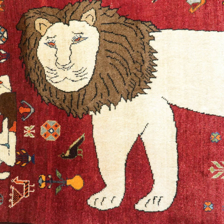 ギャッベ/オールド カシュガイ 175×83cm(ALB-4217)