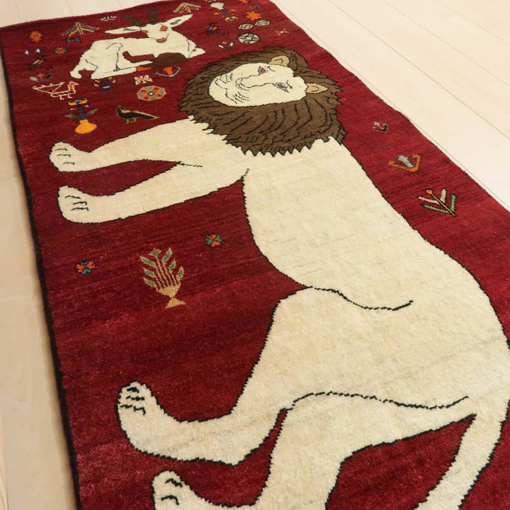 ギャッベ/オールド カシュガイ 175×83cm(ALB-4217)