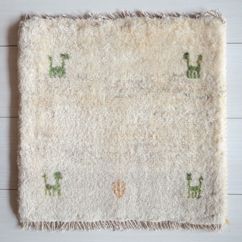 ギャッベ (ラティーフ) 41×42cm（BP-13088） – ギャッベ＆ペルシャ絨毯