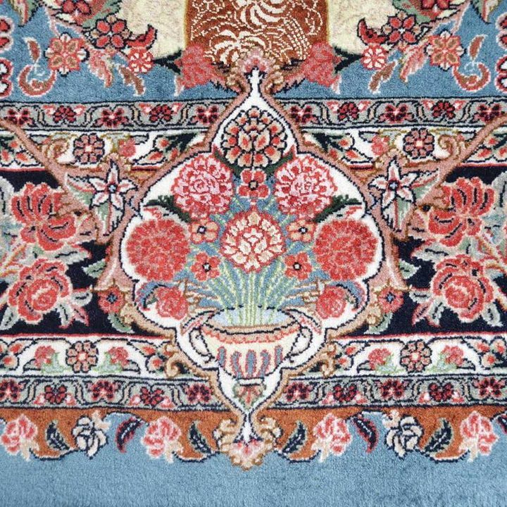 高級ペルシャ絨毯ビジャー産手織りラグ、リビング用 247×173cm(FL-22001)
