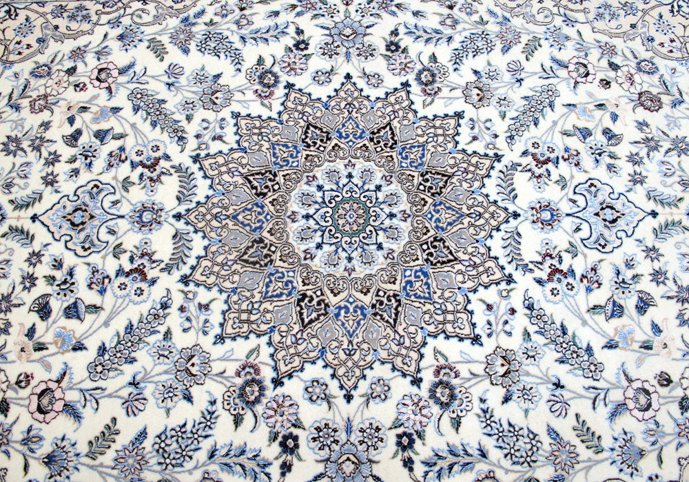 高級ペルシャ絨毯ナイン産ハビビアン工房 237×151cm(FL-72-6)