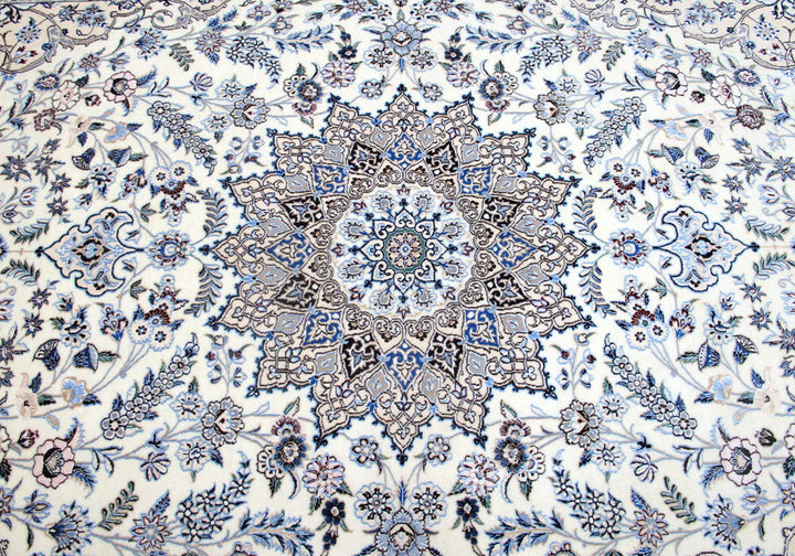 高級ペルシャ絨毯ナイン産ハビビアン工房 237×151cm(FL-72-6)