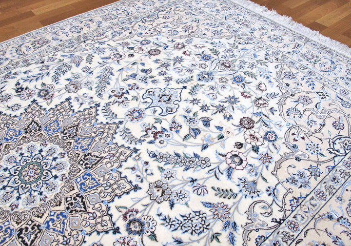 高級ペルシャ絨毯ナイン産ハビビアン工房 237×151cm(FL-72-6)
