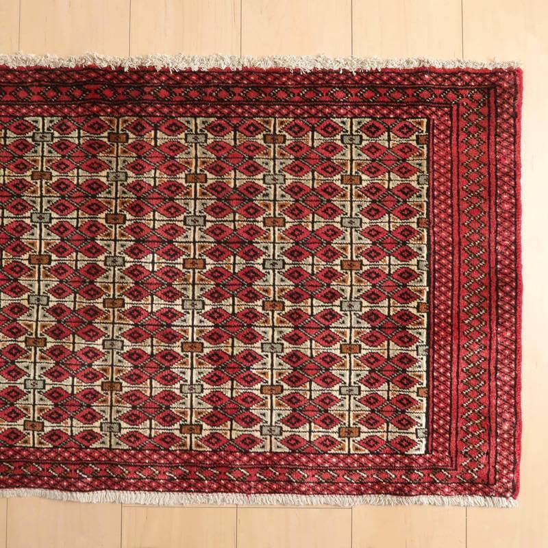 ビンテージ トライバルラグ/トルクメン 1990年代/57×114cm(FS-22043)