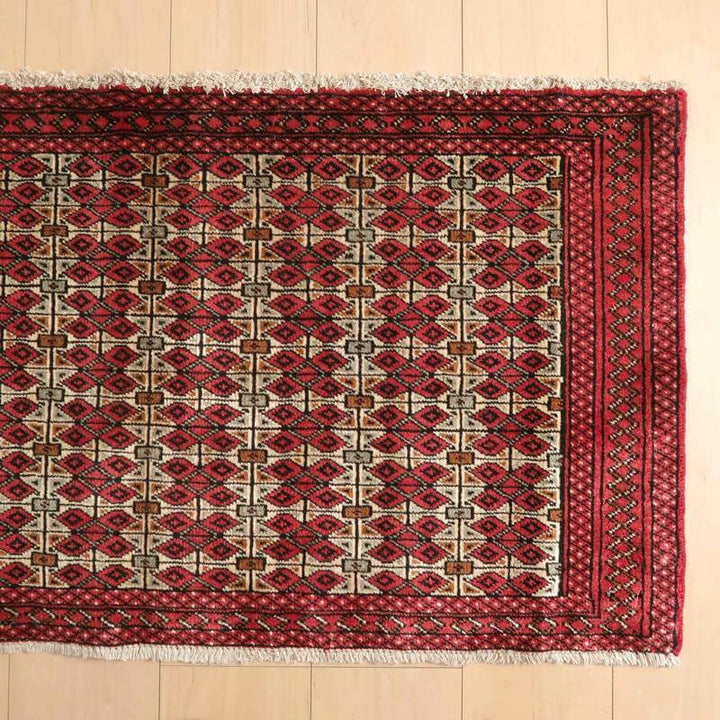 ビンテージ トライバルラグ/トルクメン 1990年代/57×114cm(FS-22043)