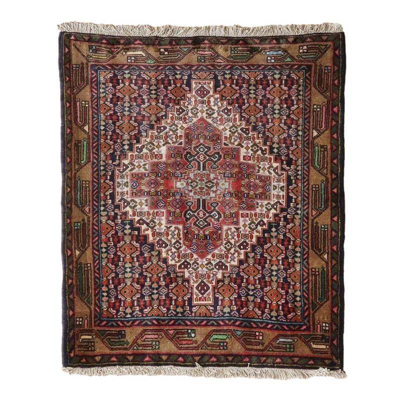 ビンテージ トライバルラグ/サルーク/2000年代/92×79cm(FS-22157)