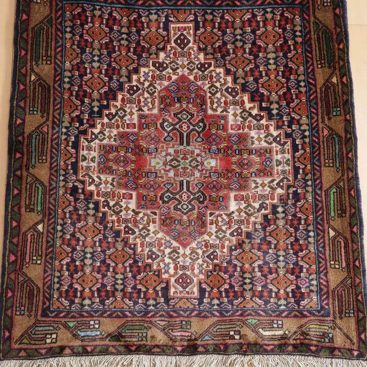 ビンテージ トライバルラグ/サルーク/2000年代/92×79cm(FS-22157)