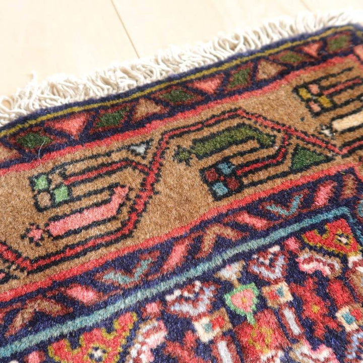 ビンテージ トライバルラグ/サルーク/2000年代/92×79cm(FS-22157)