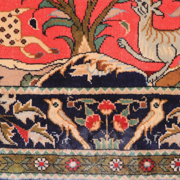 ペルシャ絨毯(イラン産)クム 116×86cm(FS-70026)