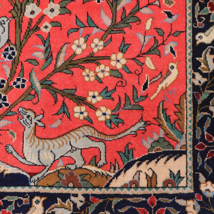 ペルシャ絨毯(イラン産)クム 116×86cm(FS-70026)