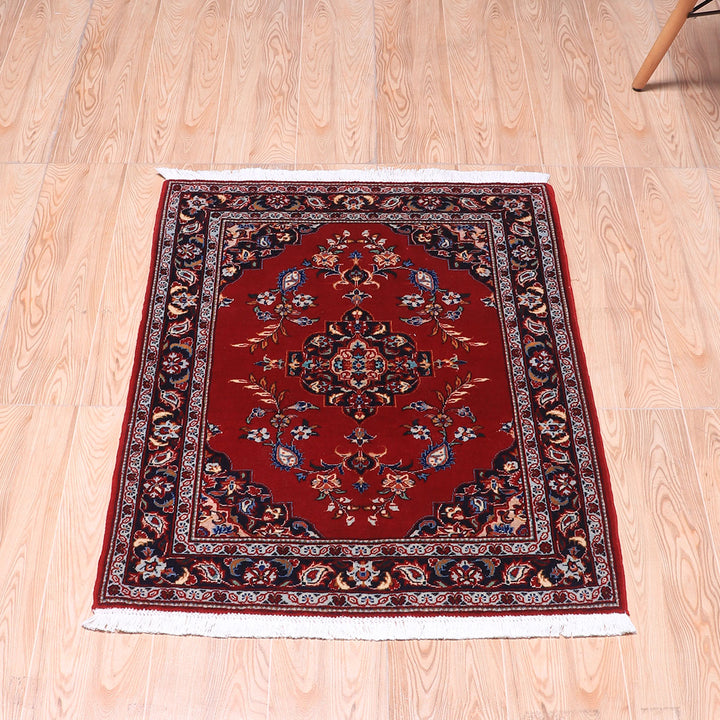 ペルシャ絨毯(イラン産)カーシャーン 91×70cm(FS-70059)