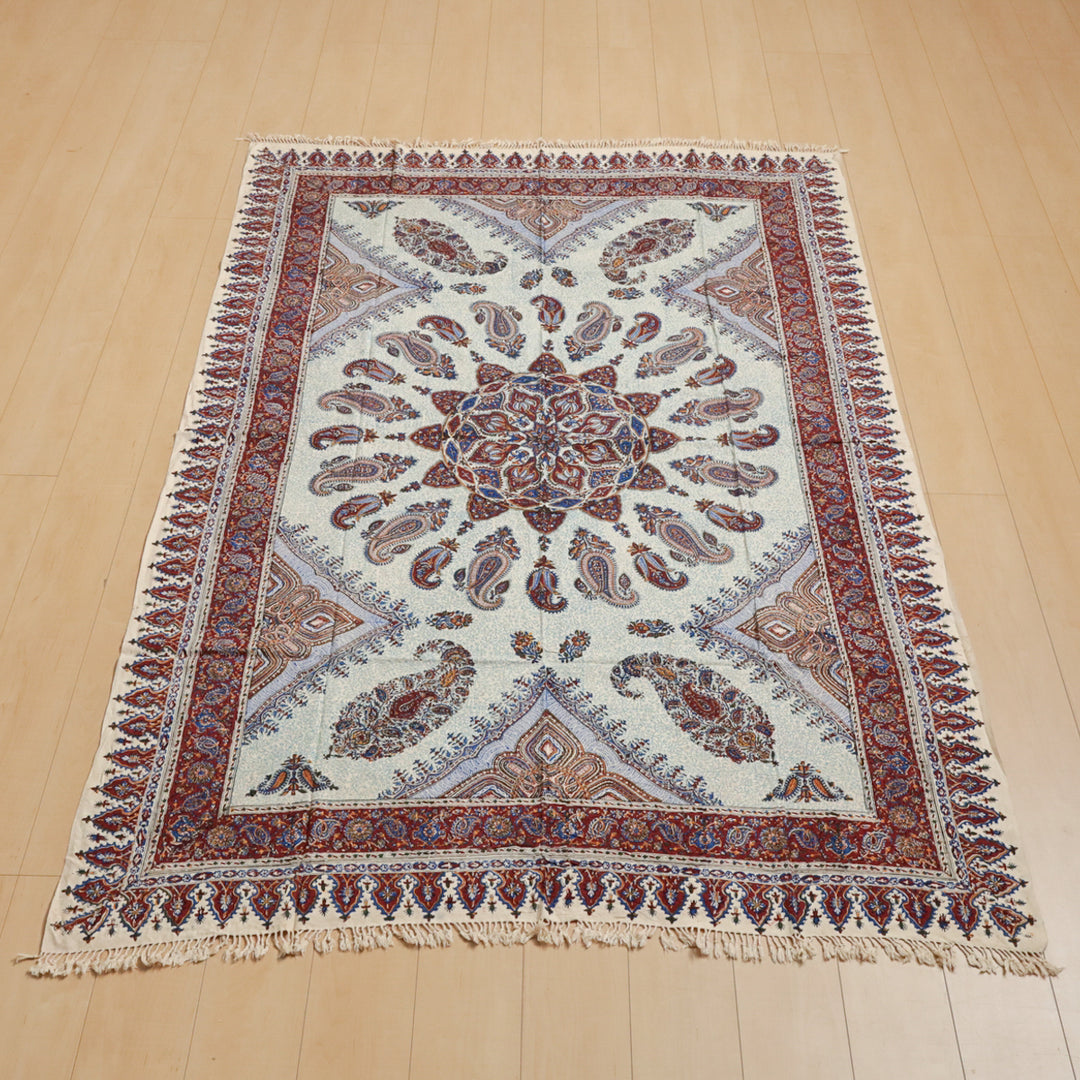 ペルシャ更紗・ガラムカール(イラン手染布) 240×160cm(GC-12272)