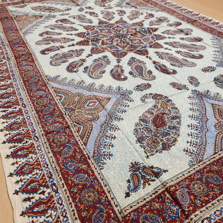 ペルシャ更紗・ガラムカール(イラン手染布) 240×160cm(GC-12272)