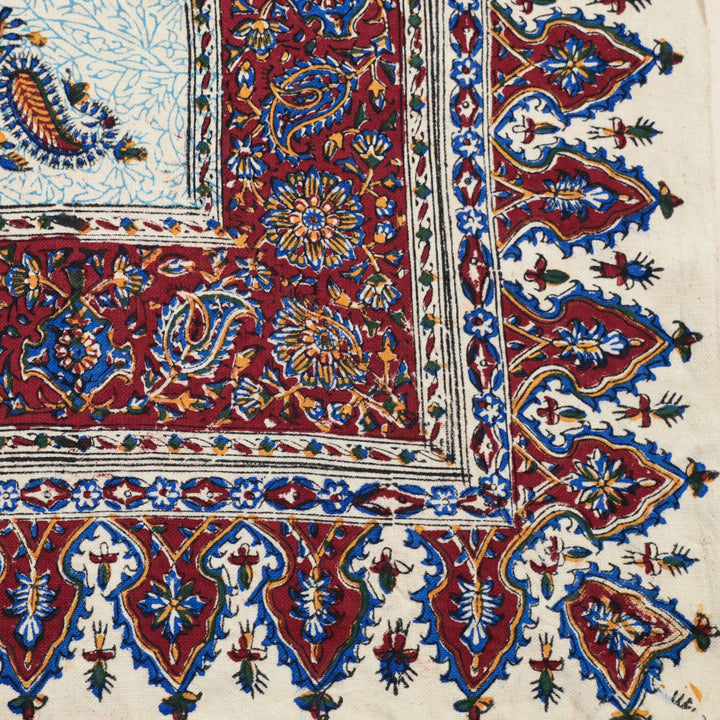 ペルシャ更紗・ガラムカール(イラン手染布) 240×160cm(GC-12272)