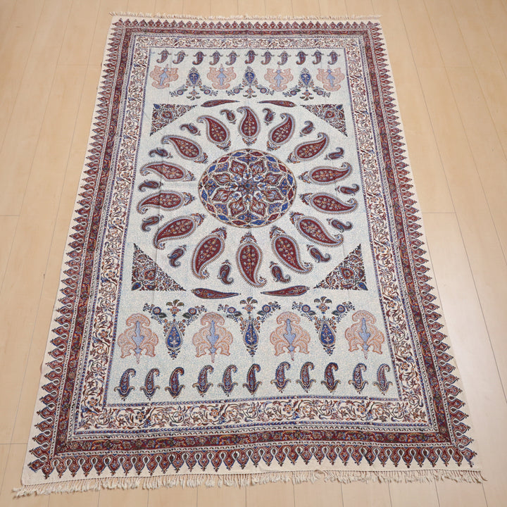 ペルシャ更紗・ガラムカール(イラン手染布) 240×160cm(GC-12273)