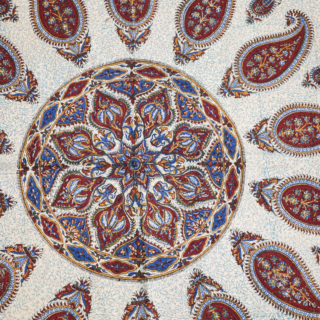 ペルシャ更紗・ガラムカール(イラン手染布) 240×160cm(GC-12273)