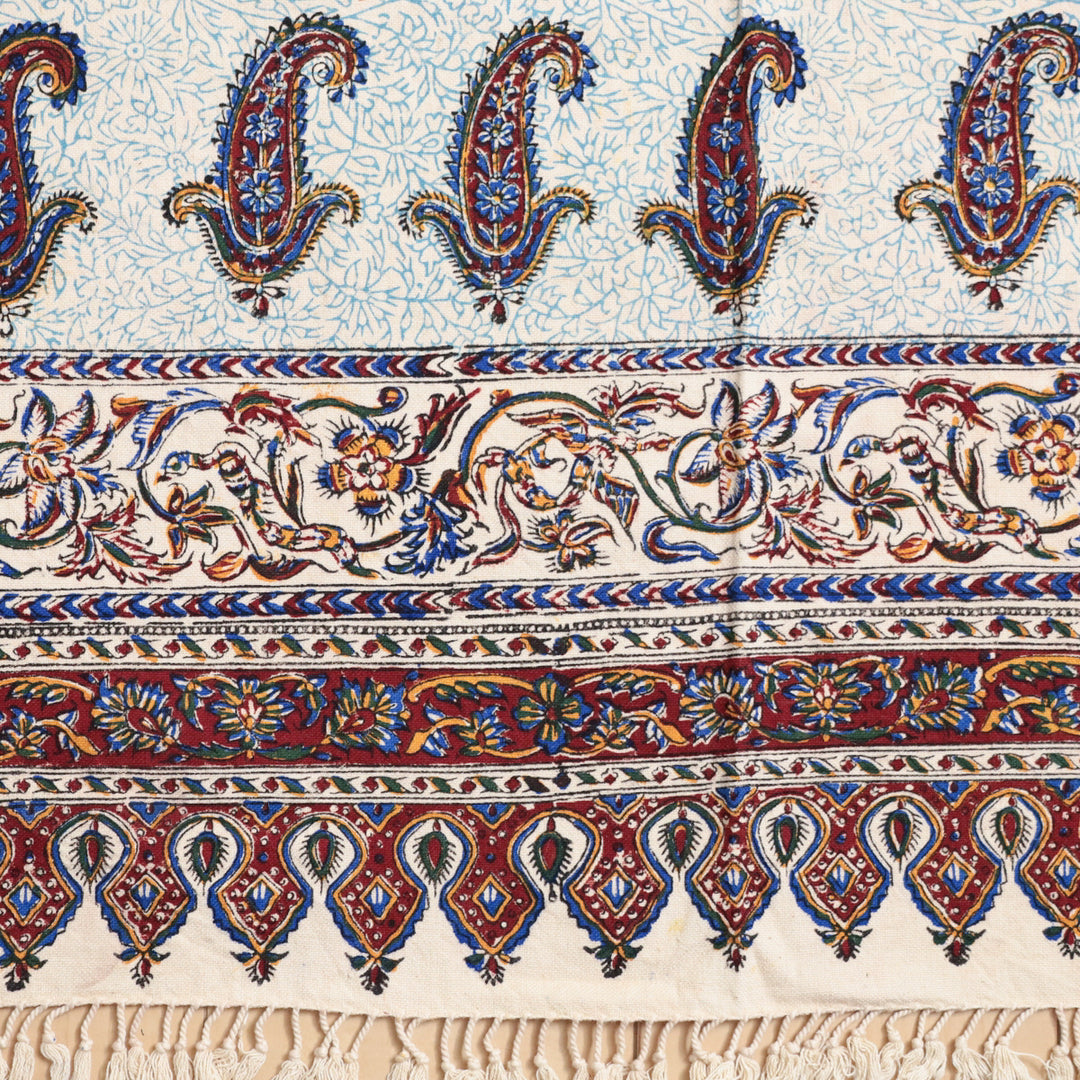 ペルシャ更紗・ガラムカール(イラン手染布) 240×160cm(GC-12273)