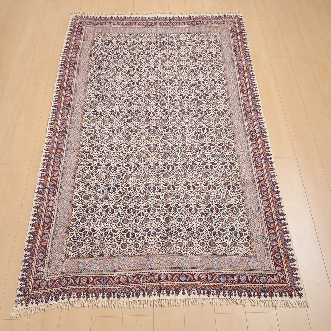 ペルシャ更紗・ガラムカール(イラン手染布) 240×160cm(GC-12274)