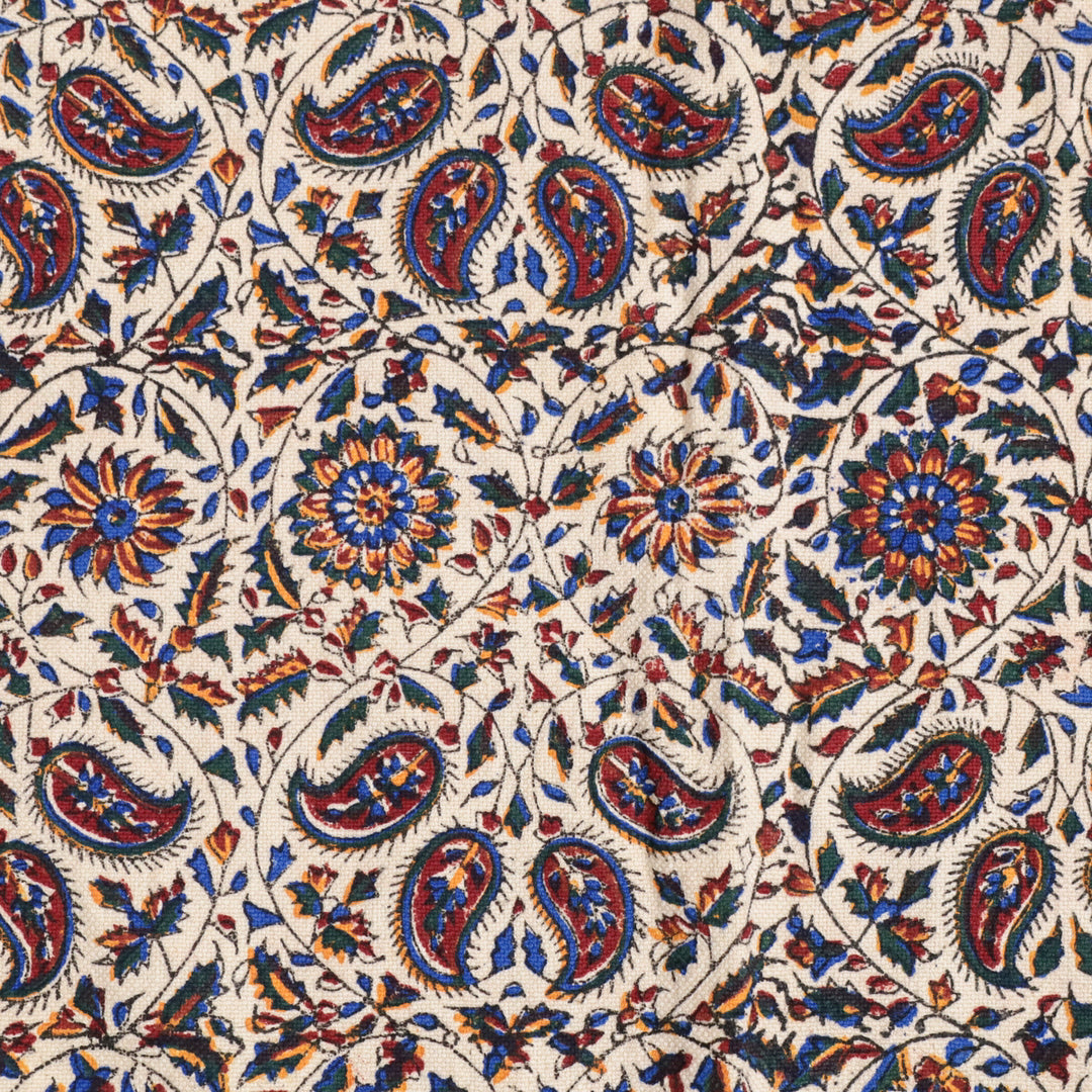 ペルシャ更紗・ガラムカール(イラン手染布) 240×160cm(GC-12274)