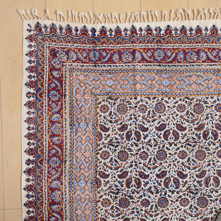 ペルシャ更紗・ガラムカール(イラン手染布) 240×160cm(GC-12274)