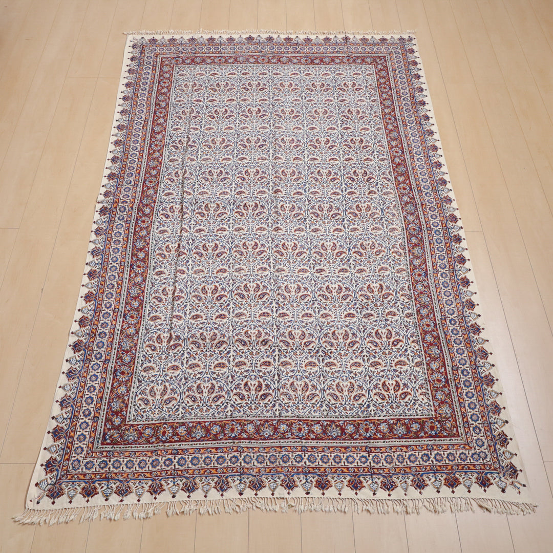 ペルシャ更紗・ガラムカール(イラン手染布) 240×160cm(GC-12278)