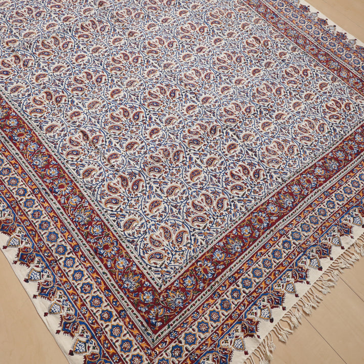 ペルシャ更紗・ガラムカール(イラン手染布) 240×160cm(GC-12278)