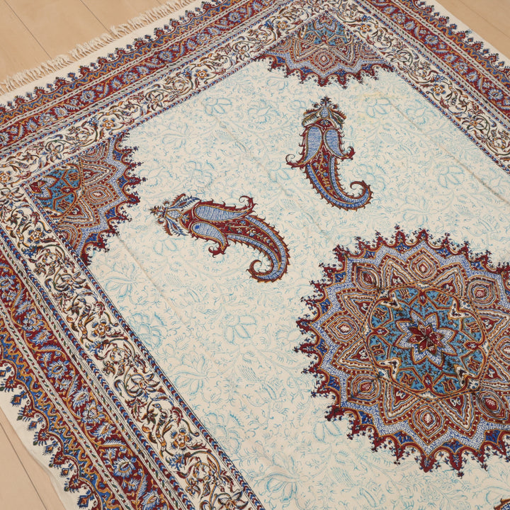 ペルシャ更紗・ガラムカール(イラン手染布) 200×135cm(GC-12604)