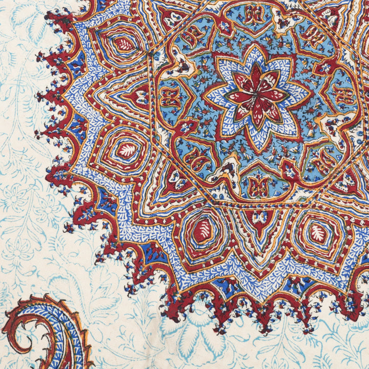 ペルシャ更紗・ガラムカール(イラン手染布) 200×135cm(GC-12604)