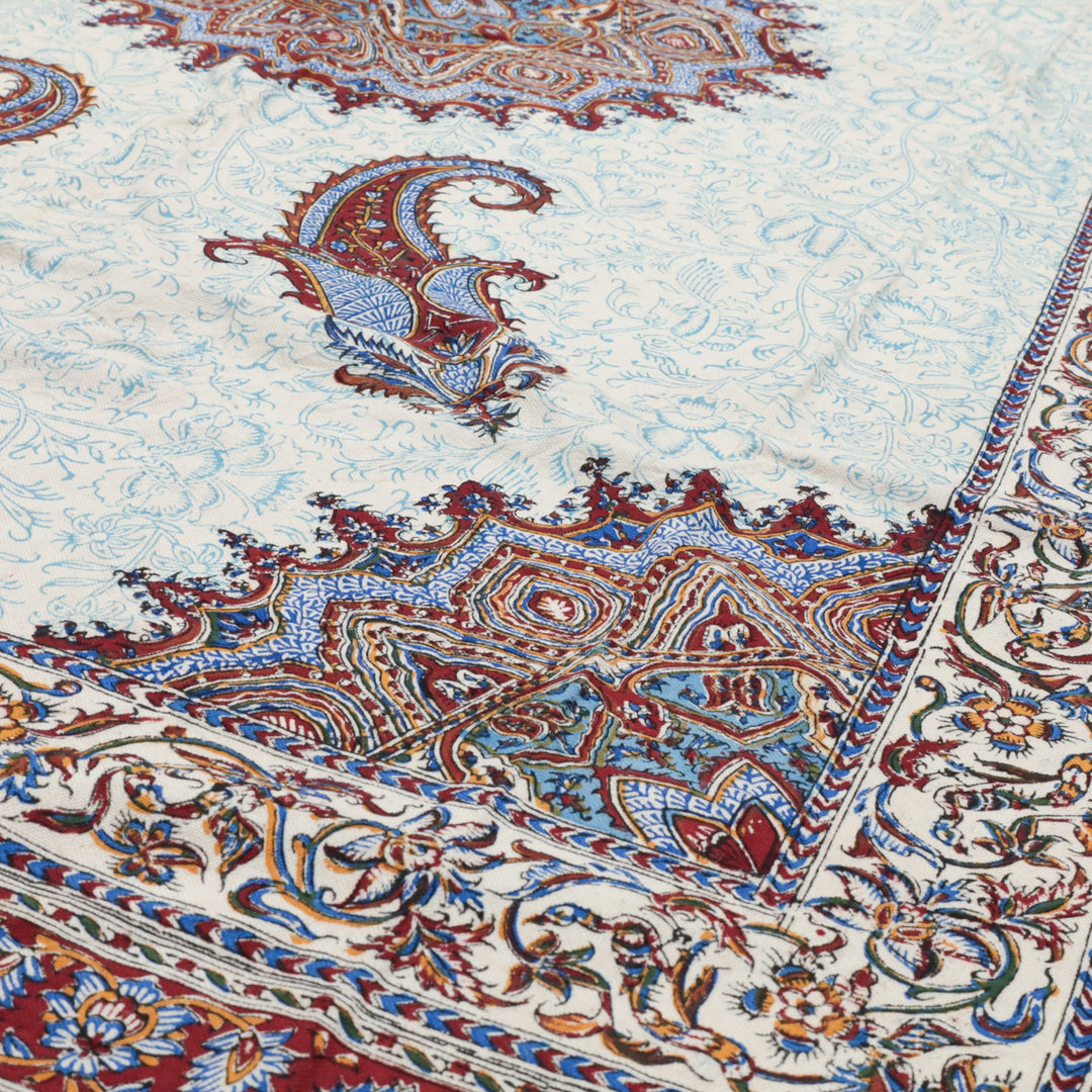 ペルシャ更紗・ガラムカール(イラン手染布) 200×135cm(GC-12604)