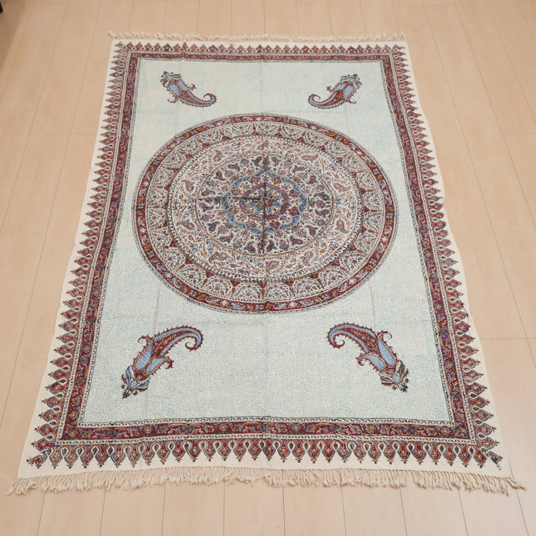 ペルシャ更紗・ガラムカール(イラン手染布) 200×135cm(GC-12605)