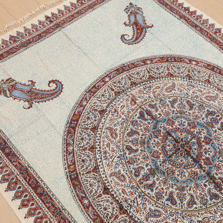 ペルシャ更紗・ガラムカール(イラン手染布) 200×135cm(GC-12605)