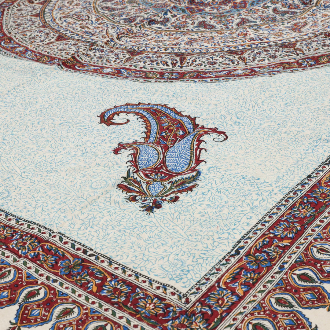 ペルシャ更紗・ガラムカール(イラン手染布) 200×135cm(GC-12605)