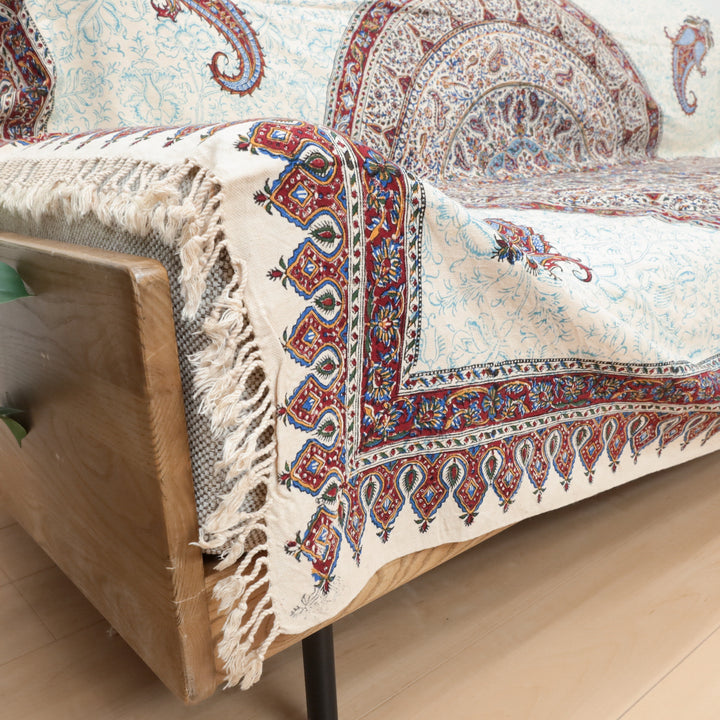 ペルシャ更紗・ガラムカール(イラン手染布) 200×135cm(GC-12606)