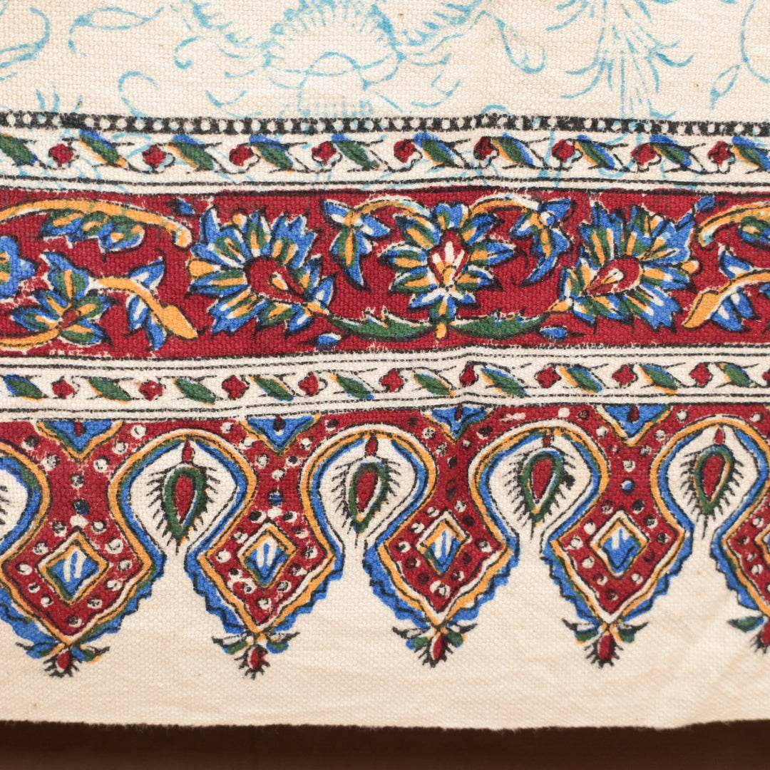 ペルシャ更紗・ガラムカール(イラン手染布) 200×135cm(GC-12606)