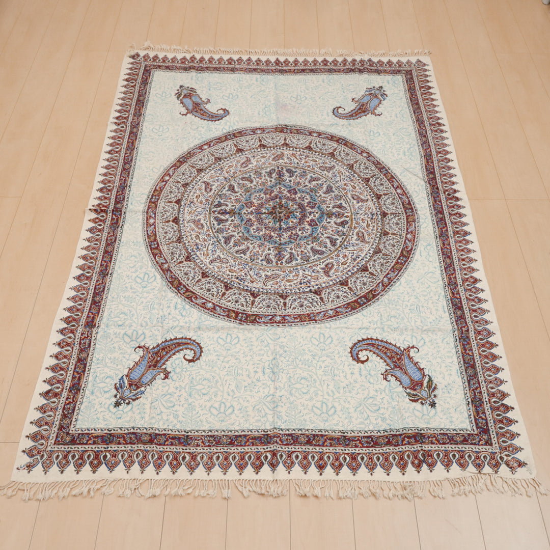 ペルシャ更紗・ガラムカール(イラン手染布) 200×135cm(GC-12606)