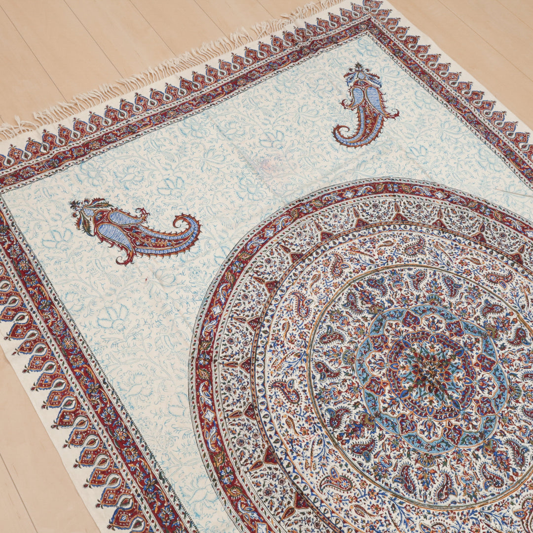 ペルシャ更紗・ガラムカール(イラン手染布) 200×135cm(GC-12606)