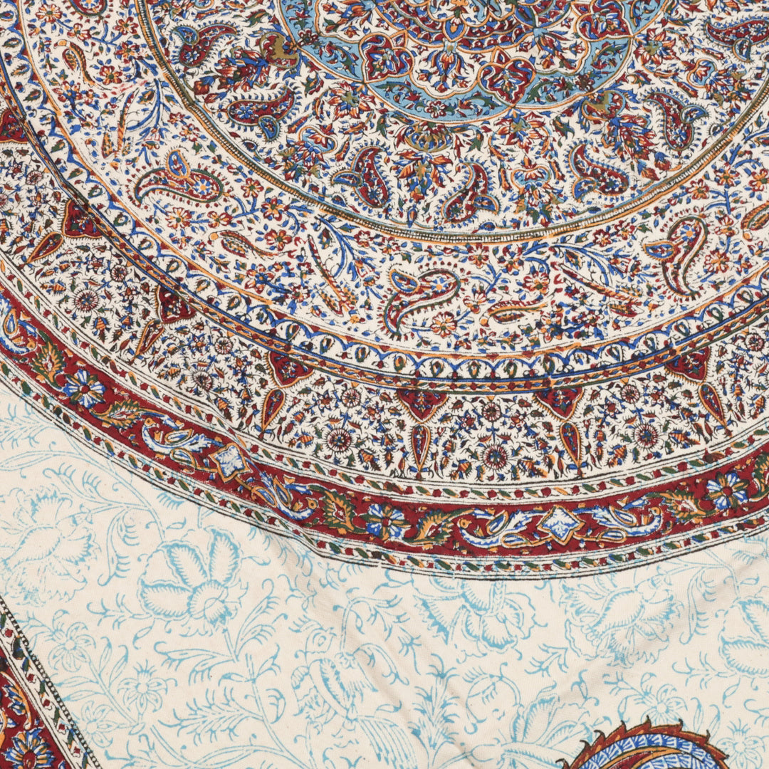 ペルシャ更紗・ガラムカール(イラン手染布) 200×135cm(GC-12606)