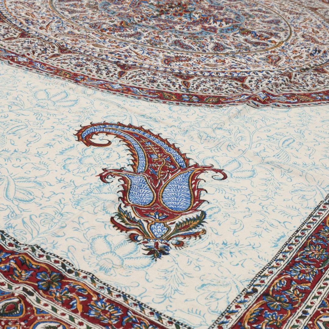 ペルシャ更紗・ガラムカール(イラン手染布) 200×135cm(GC-12606)