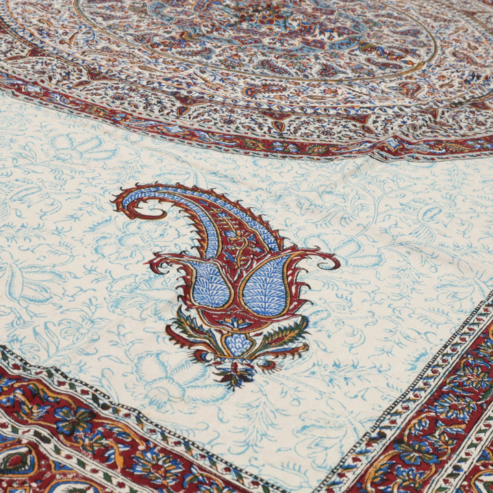 ペルシャ更紗・ガラムカール(イラン手染布) 200×135cm(GC-12606)