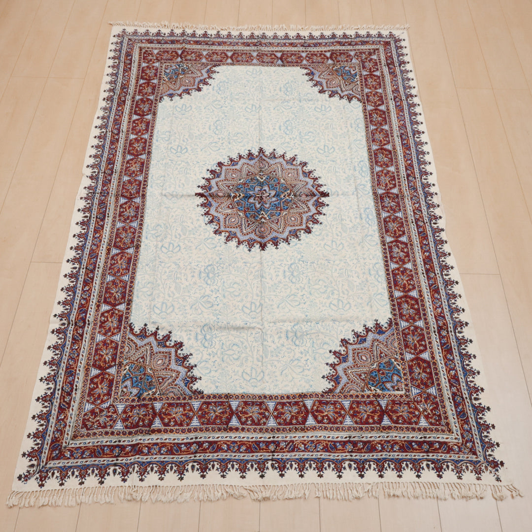 ペルシャ更紗・ガラムカール(イラン手染布) 200×135cm(GC-12608)