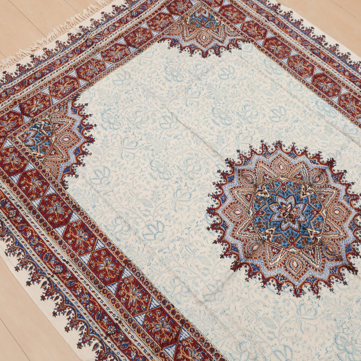 ペルシャ更紗・ガラムカール(イラン手染布) 200×135cm(GC-12608)