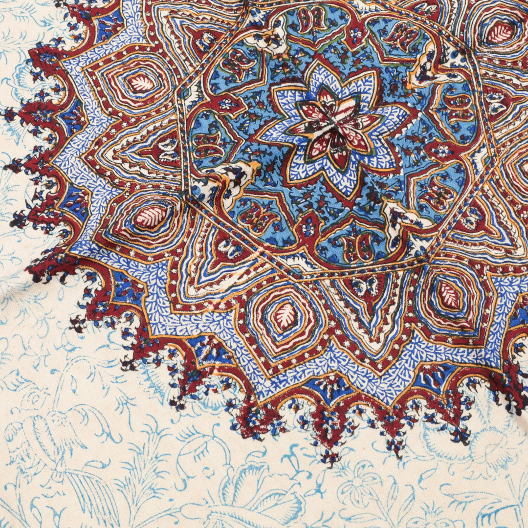 ペルシャ更紗・ガラムカール(イラン手染布) 200×135cm(GC-12608)