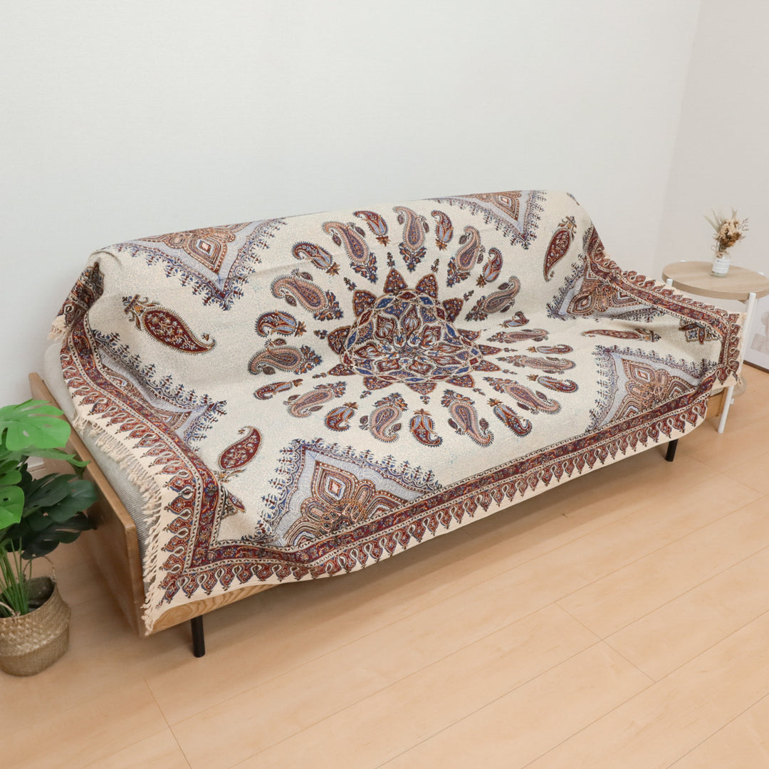 ペルシャ更紗・ガラムカール(イラン手染布) 200×135cm(GC-12609)