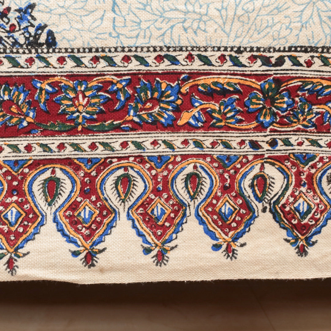 ペルシャ更紗・ガラムカール(イラン手染布) 200×135cm(GC-12609)