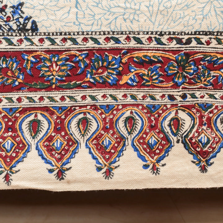 ペルシャ更紗・ガラムカール(イラン手染布) 200×135cm(GC-12609)