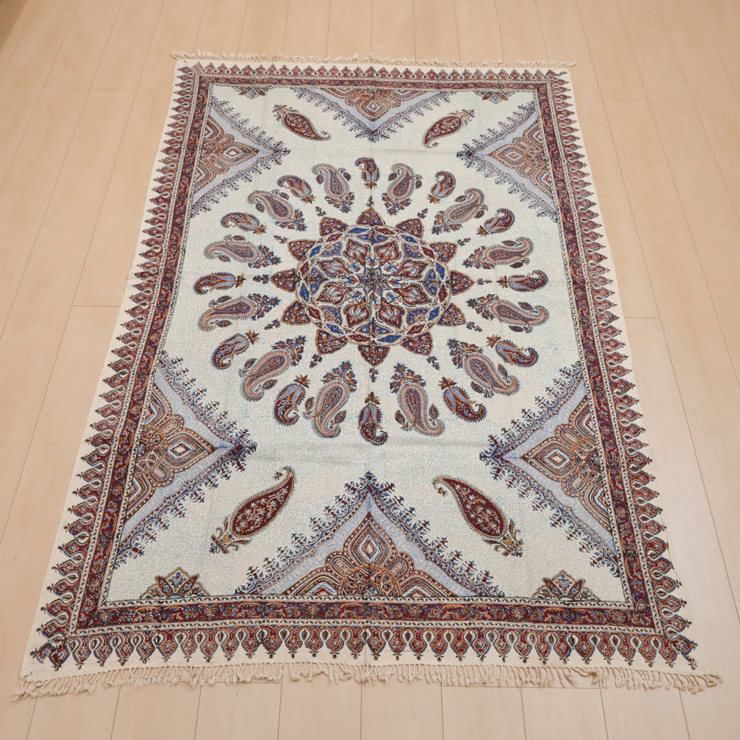 ペルシャ更紗・ガラムカール(イラン手染布) 200×135cm(GC-12609)