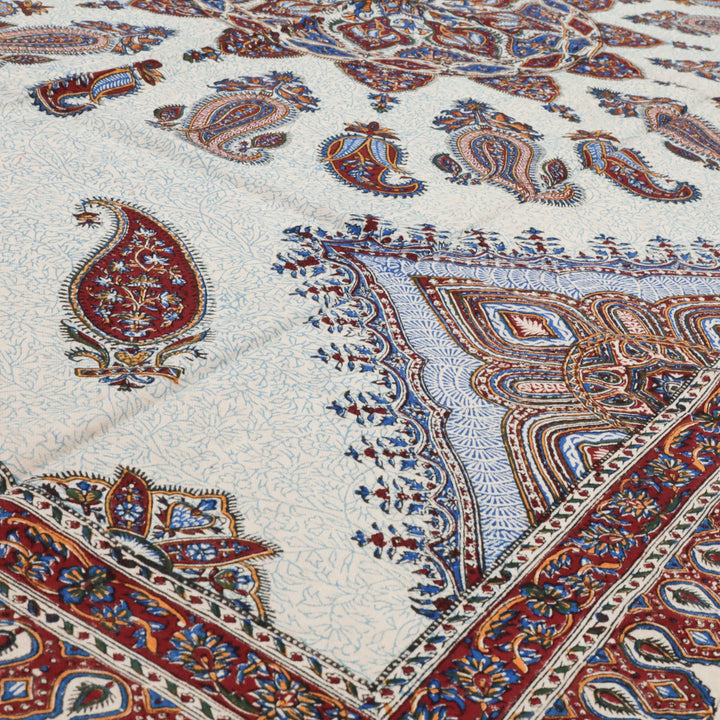 ペルシャ更紗・ガラムカール(イラン手染布) 200×135cm(GC-12609)