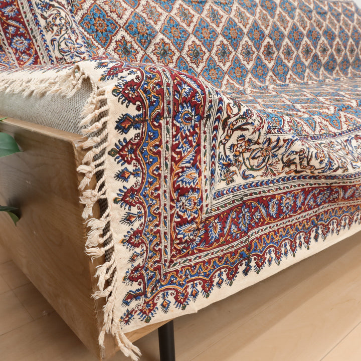 ペルシャ更紗・ガラムカール(イラン手染布) 200×135cm(GC-12610)