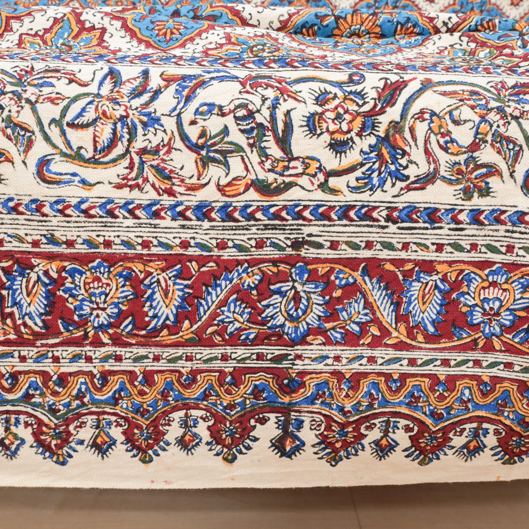 ペルシャ更紗・ガラムカール(イラン手染布) 200×135cm(GC-12610)